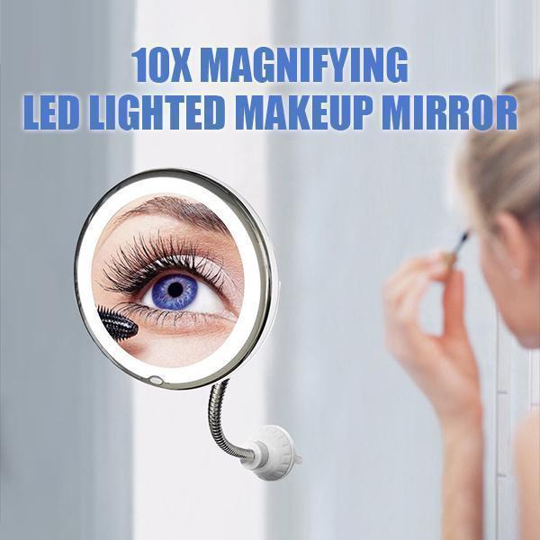 BowLift | 10x magnification LED illuminated makeup mirror