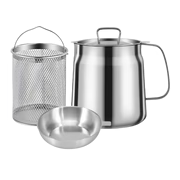 BowLift | 2-in-1 Stainless Steel Deep Frying Pot