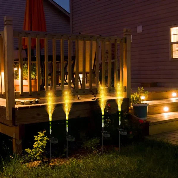 BowLift | Decorative Rattan Garden Lighting – Solar Lamp in Grass Design for Outdoor Use