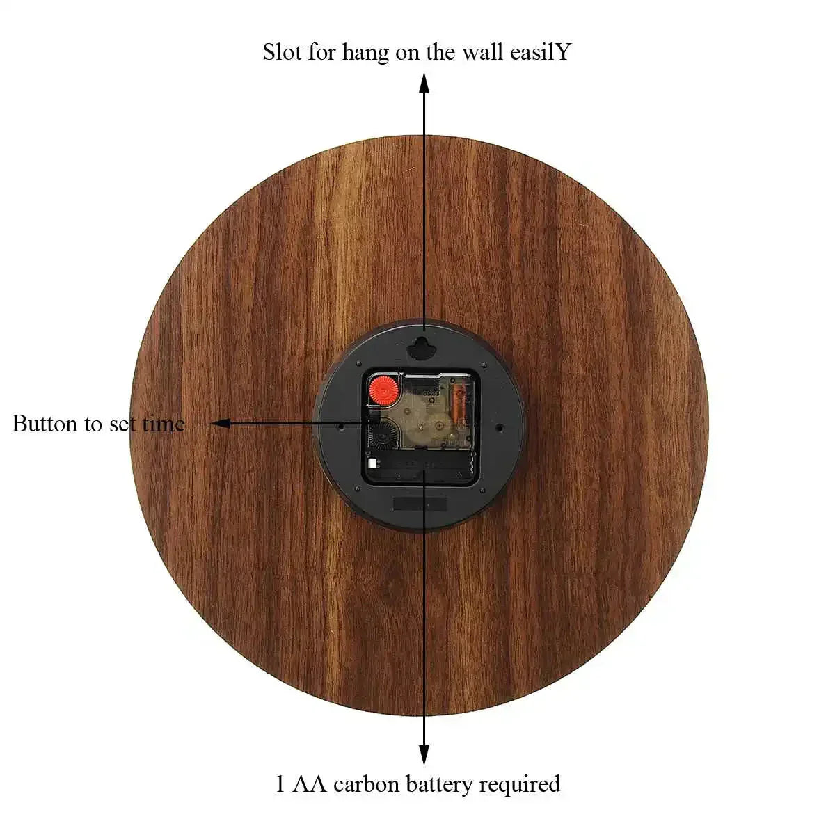 BowLift | Glowtic Illuminating Wall Clock | Wood Design | Silent | Night Light | Nordic Style | Gift Idea