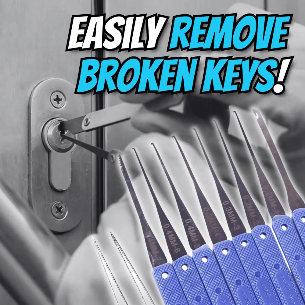 BowLift | 12-piece Key Removal Tool Set – for removing broken keys from locks!