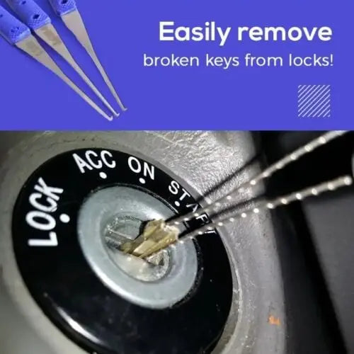 BowLift | 12-piece Key Removal Tool Set – for removing broken keys from locks!