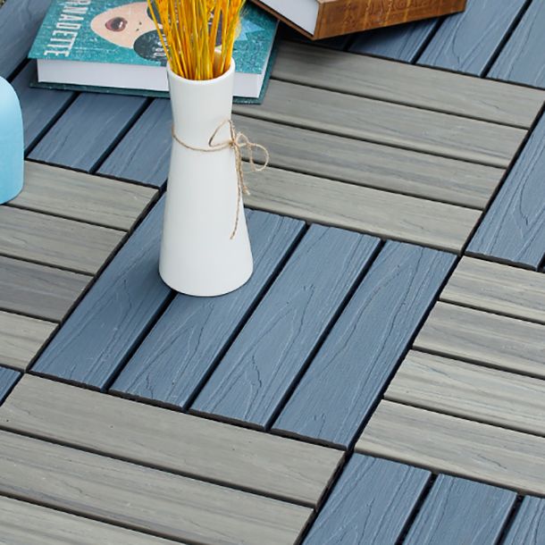 BowLift | Interlocking composite deck tiles Striped pattern patio tiles