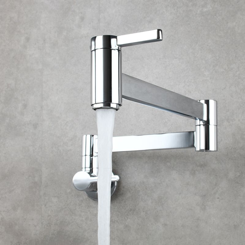 BowLift | 1-handle brushed nickel widespread faucet 1 hole wall-mounted bathroom faucet with brass