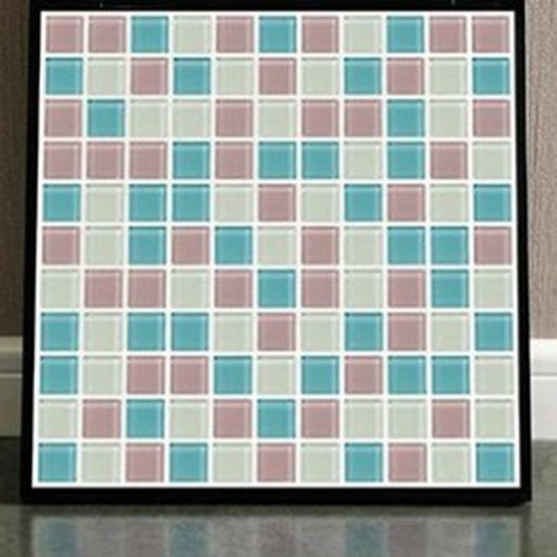 BowLift | 12" x 12" Peel & Stick Glass Square Grid Mosaic Peel and Stick Tile 10-Pack