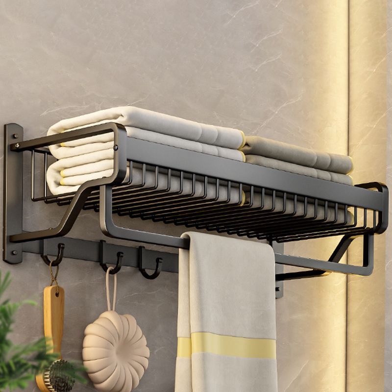 BowLift | Modern black metal bath hardware set towel bar bathroom hardware set