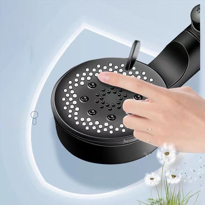 BowLift | Classic Plastic Shower Head 5 Settings Round Handheld Shower Heads