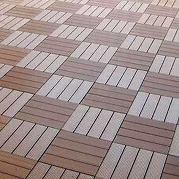 BowLift | 30 cm x 30 cm Square PVC Terrace Tiles Snap Installation Outdoor Floor Tiles