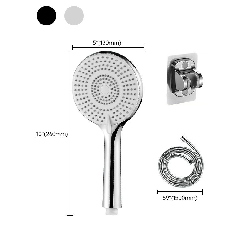 BowLift | Round Shower Head Plastic Handheld Shower with Adjustable Spray Pattern