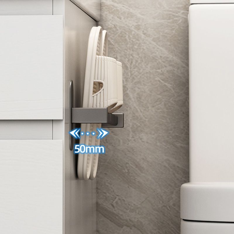 BowLift | Gray Bathroom Accessory Set Modern 1/2 - Piece Bathroom Shelf Rustproof