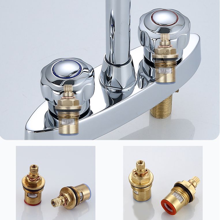 BowLift | High arch conversion faucet two-handle brass sink faucet for the bathroom