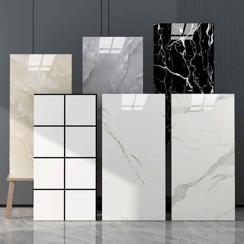 BowLift | Floor Wall Tiles Marble Pattern Wallpaper Rectangular Bathroom Kitchen Wallpaper
