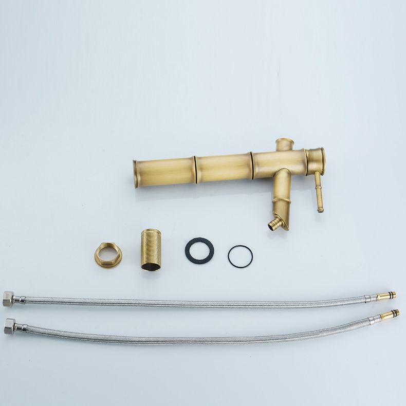 BowLift | Farmhouse Vessel Sink Faucet Copper 1-Handle Low Arc Vessel Faucet for Bathroom