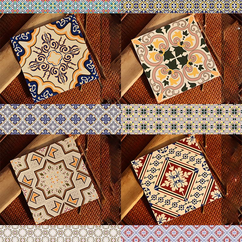 BowLift | Peel & Stick Vinyl Floor Multicolored Style Vinyl Floor with Matt Gloss