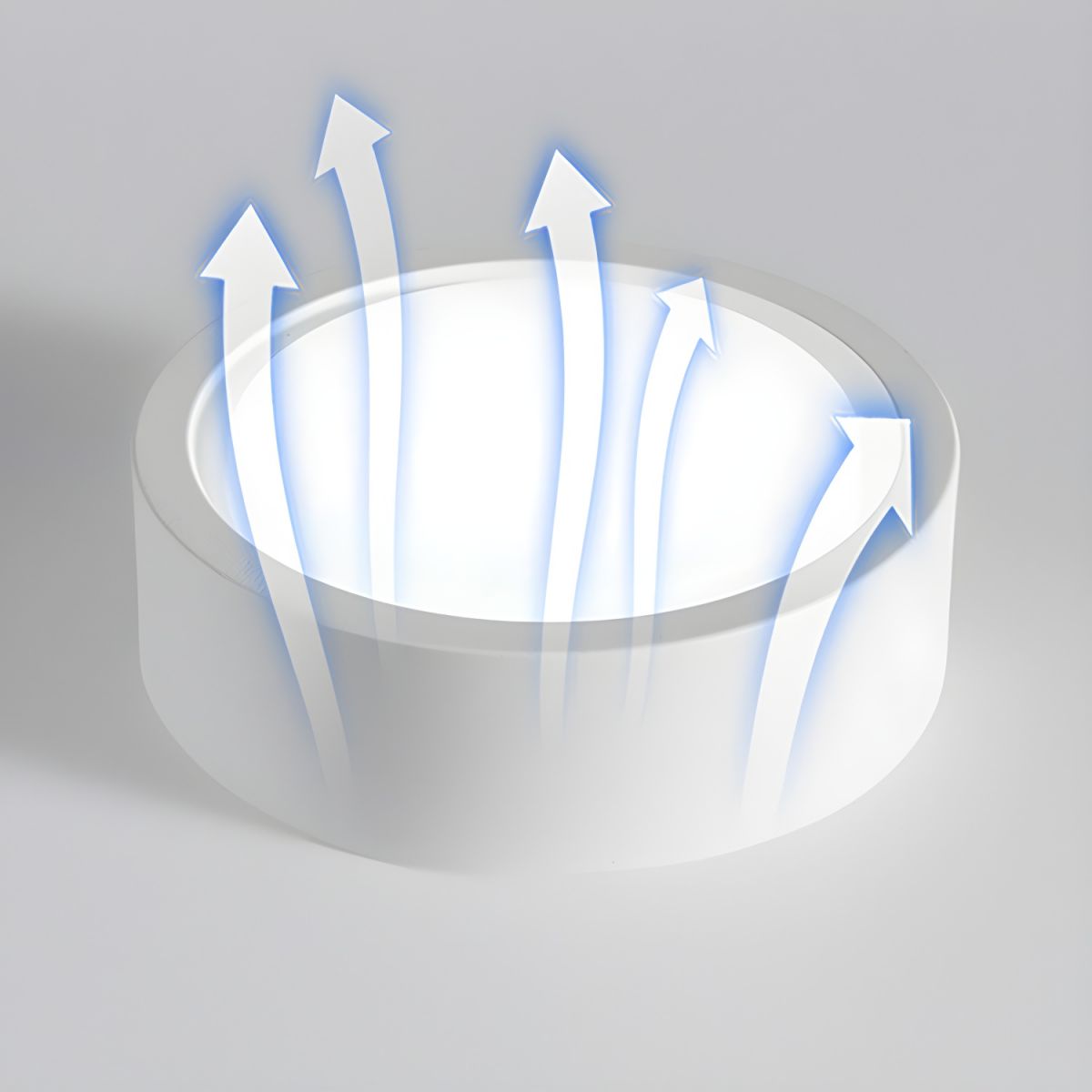 BowLift | LED Flush Mount Ceiling Light - Nordic Style Fixture for Indoor Spaces & Modern Home Decor