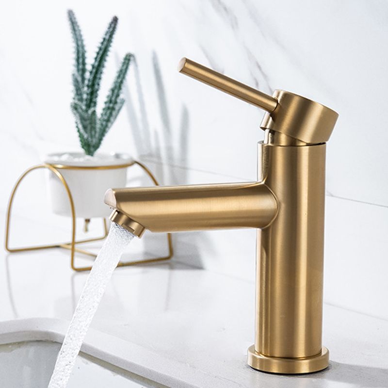 BowLift | 1-Handle Gold Nickel Wide-Running Faucet Single Hole Lever Sink Faucet with Drain