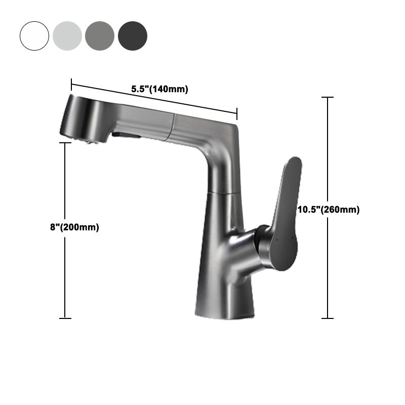 BowLift | 1-Handle Brushed Nickel Widespread Faucet Single Hole Bathroom Vessel Faucet with Brass