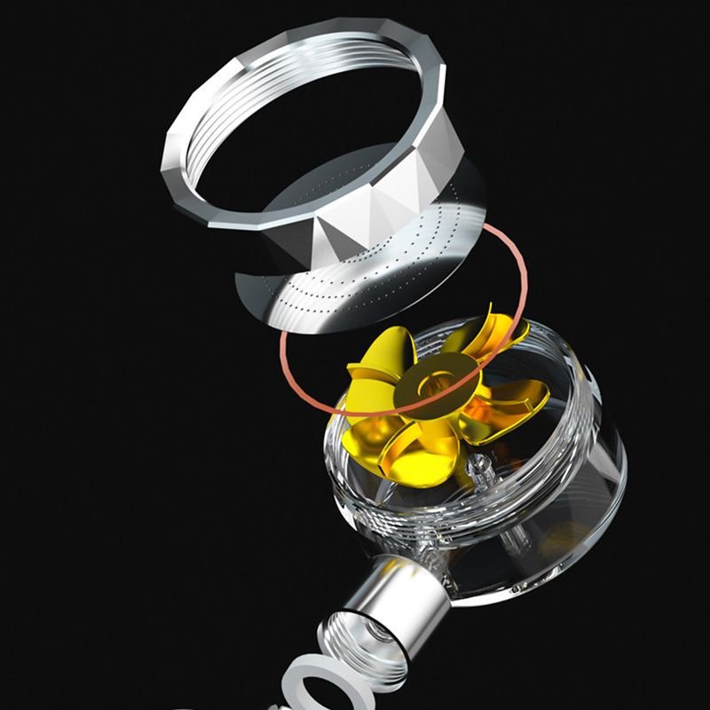 BowLift | Modern Style Handheld Showerhead Plastic with Adjustable Water Flow
