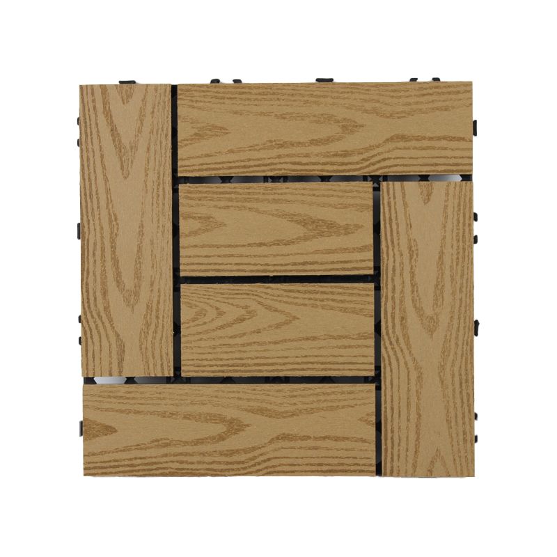 BowLift | 30 cm x 30 cm Square PVC Terrace Tiles Snap Installation Outdoor Floor Tiles