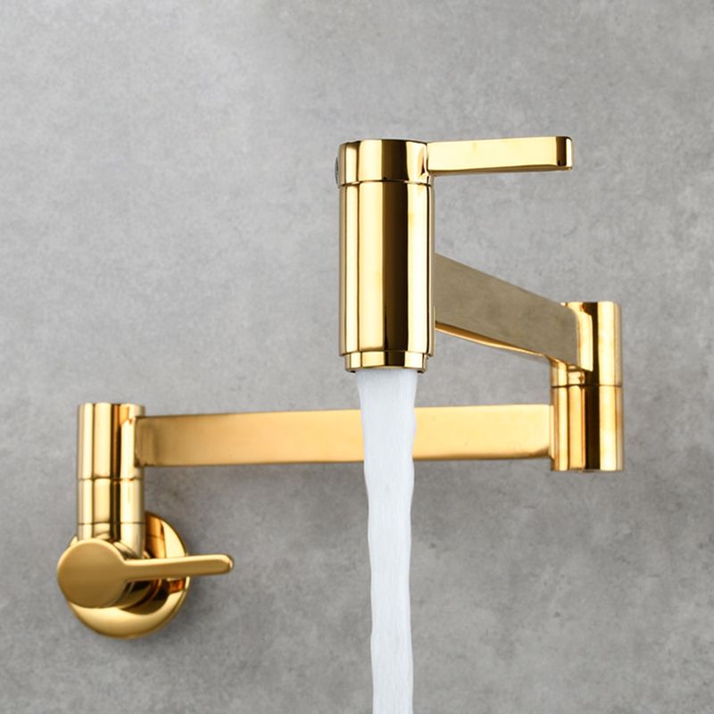 BowLift | 1-handle brushed nickel widespread faucet 1 hole wall-mounted bathroom faucet with brass