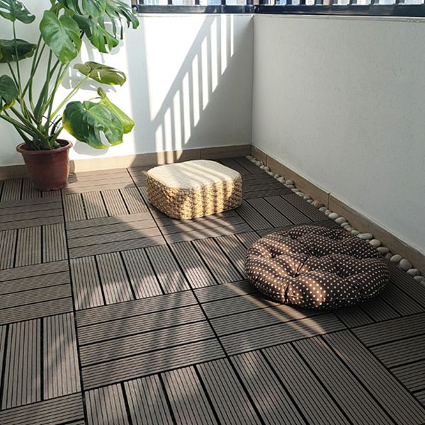 BowLift | 11 Pack 12" X 12" Square Deck/Patio Tiles Snap Fit for Outdoor Patio Tiles