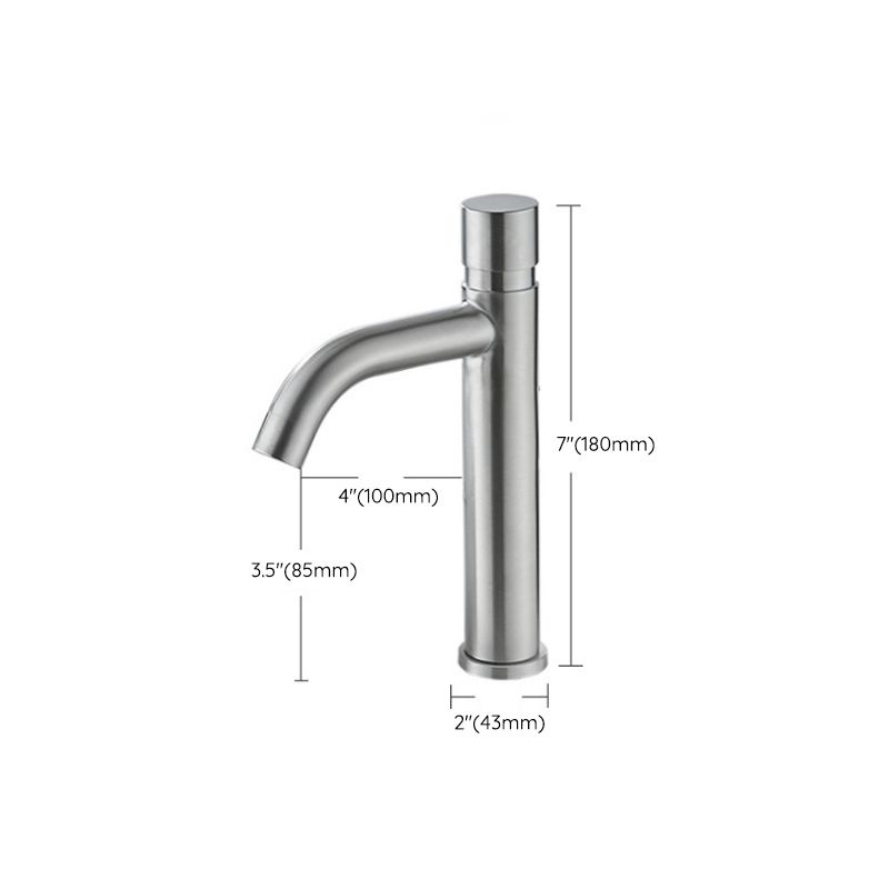 BowLift | Modern Low Arc Basin Faucet with Single Lever Bathroom Sink Faucet