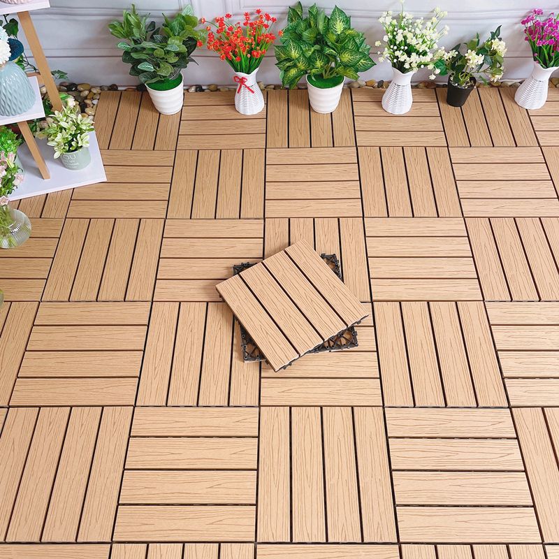 BowLift | Waterproof Decking Board Strips Composite Square Outdoor Decking Tile Terrace