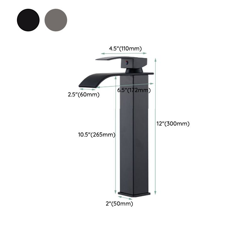 BowLift | Basin Waterfall Outlet Single Lever Tap with LED Light
