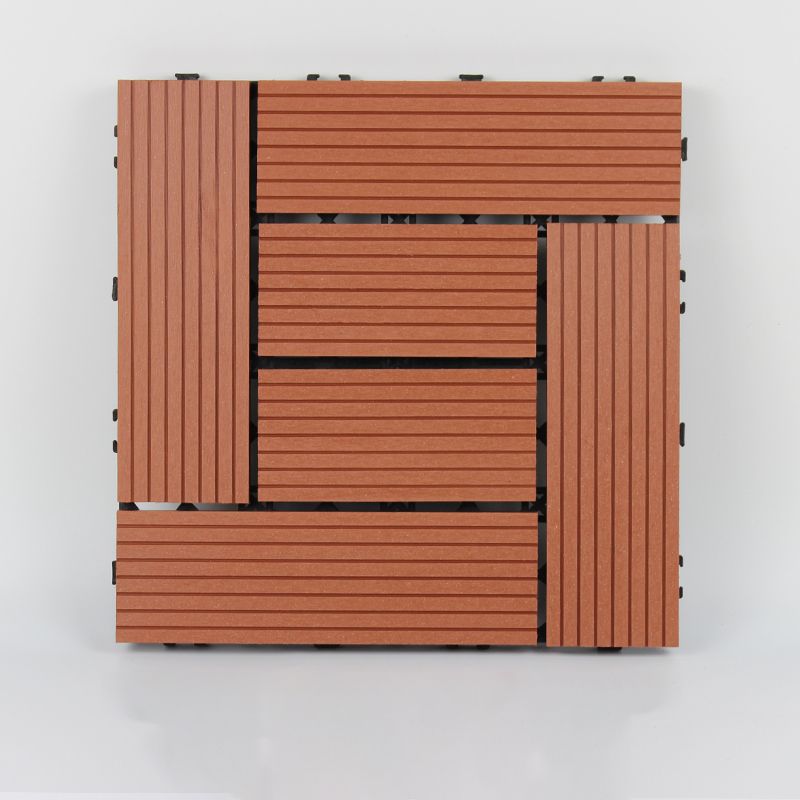 BowLift | 30 cm x 30 cm Square PVC Terrace Tiles Snap Installation Outdoor Floor Tiles