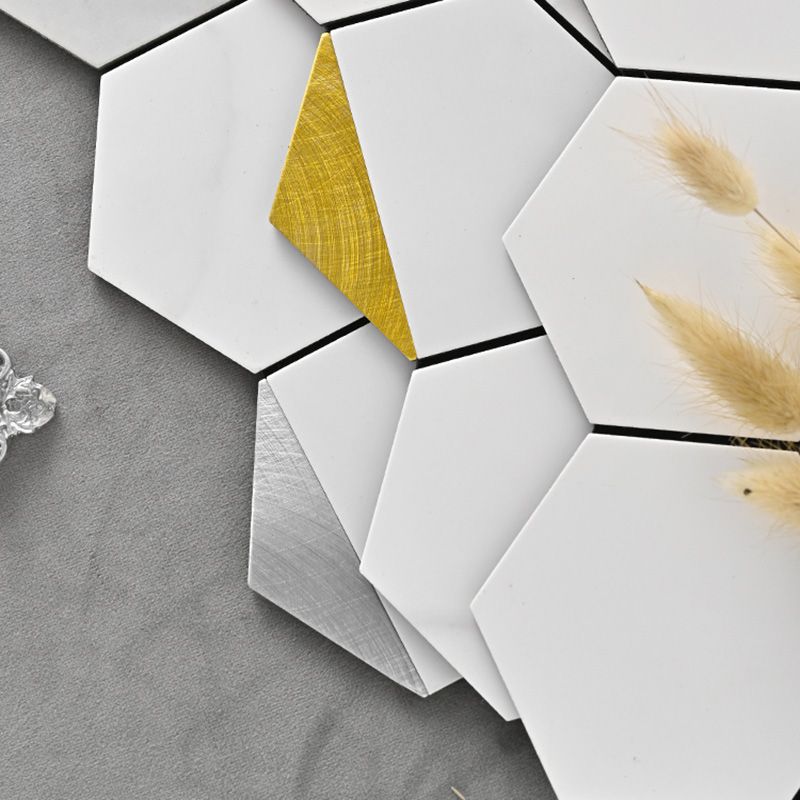 BowLift | Hexagonal Modern Peel and Stick Tiles Mosaic Tiles Peel and Stick Backsplashes