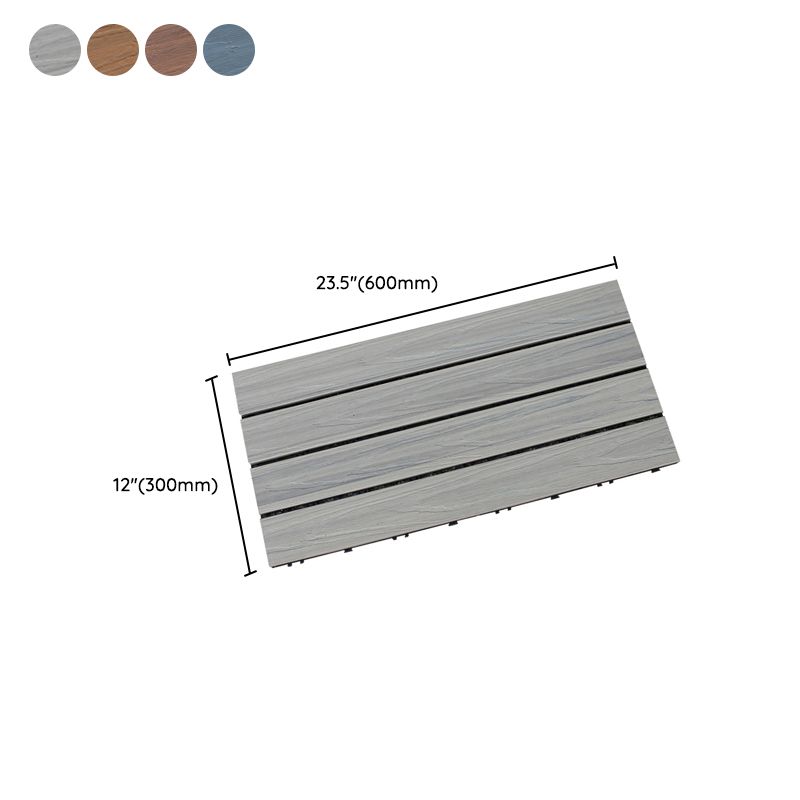 BowLift | Interlocking composite deck tiles Striped pattern patio tiles