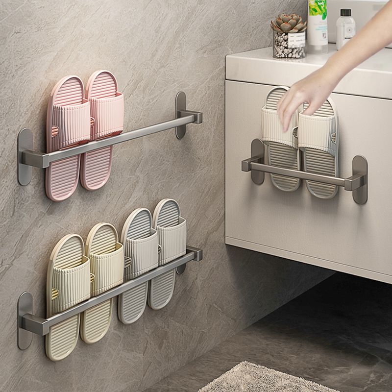 BowLift | Gray Bathroom Accessory Set Modern 1/2 - Piece Bathroom Shelf Rustproof