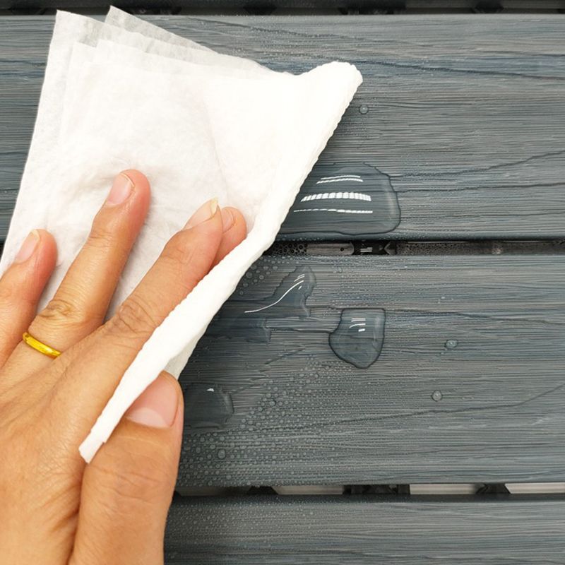 BowLift | 12" X 12" 4-Slat Square PVC Floor Tiles Snap-Fit Installation Floor Tiles