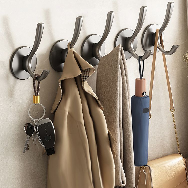 BowLift | 10-piece Bathroom Accessory Set Modern Matt Gray Bathrobe Hooks