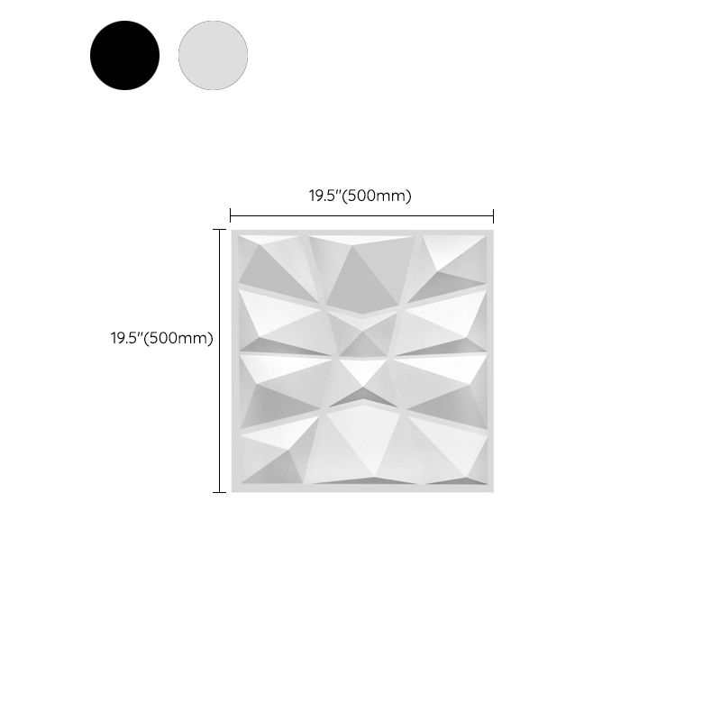 BowLift | Modern Zinc Back Wall Panel Smooth Upholstered Wall Ceiling in Black and White