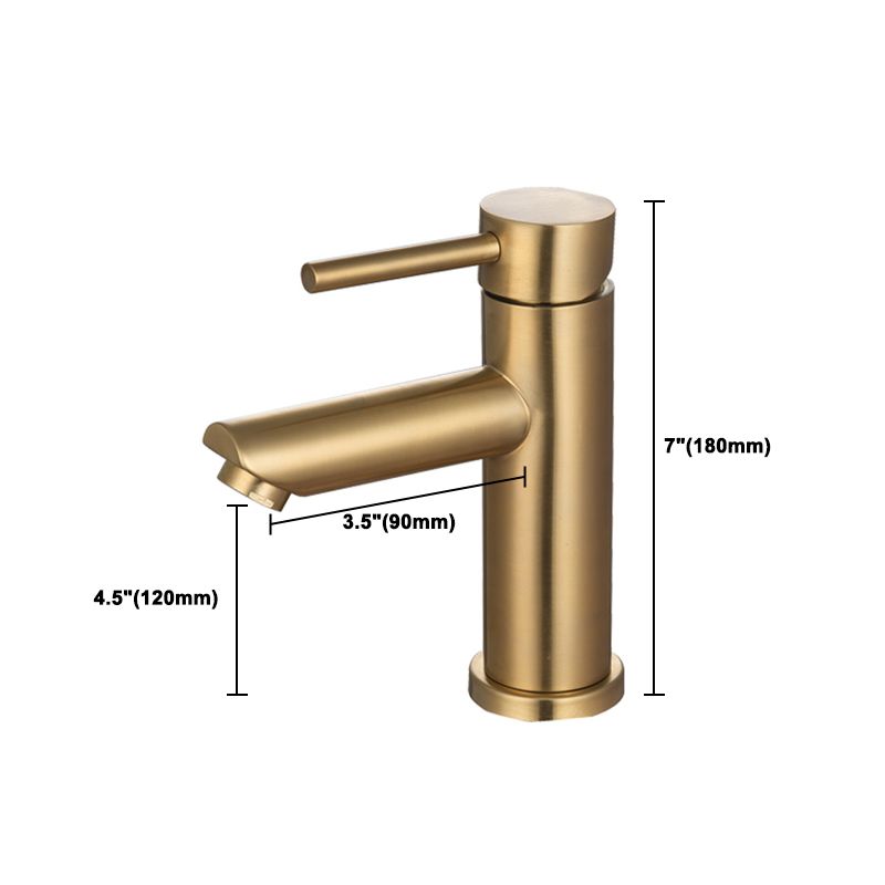 BowLift | 1-Handle Gold Nickel Wide-Running Faucet Single Hole Lever Sink Faucet with Drain