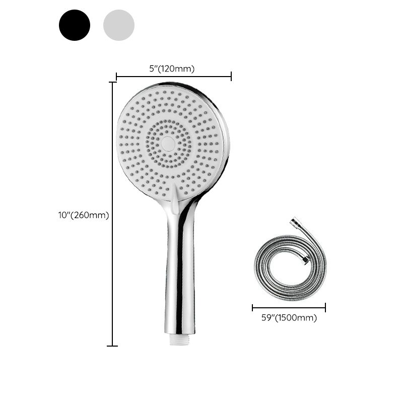 BowLift | Round Shower Head Plastic Handheld Shower with Adjustable Spray Pattern
