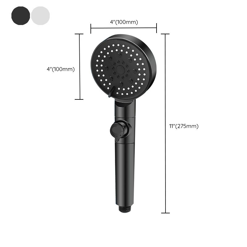 BowLift | Round Handheld Shower Head Plastic Adjustable Spray Pattern Shower Head for Home