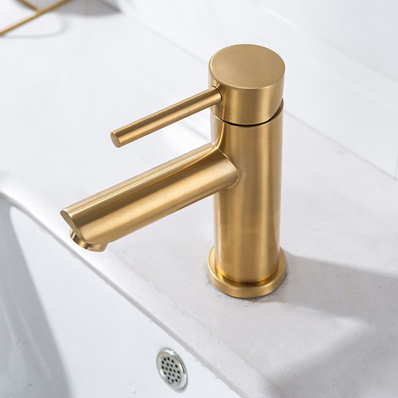 BowLift | 1-Handle Gold Nickel Wide-Running Faucet Single Hole Lever Sink Faucet with Drain