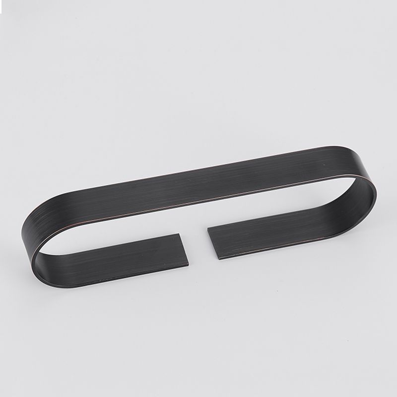 BowLift | 2-piece modern bathroom hardware set in gold/black, towel holder