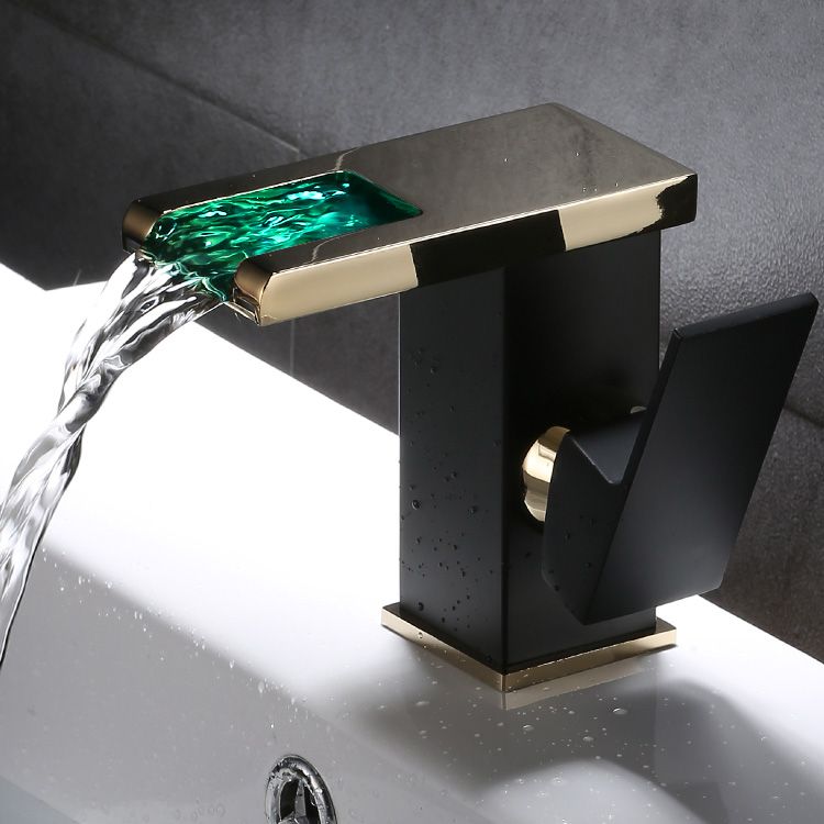 BowLift | Basin Waterfall Outlet Single Lever Tap with LED Light