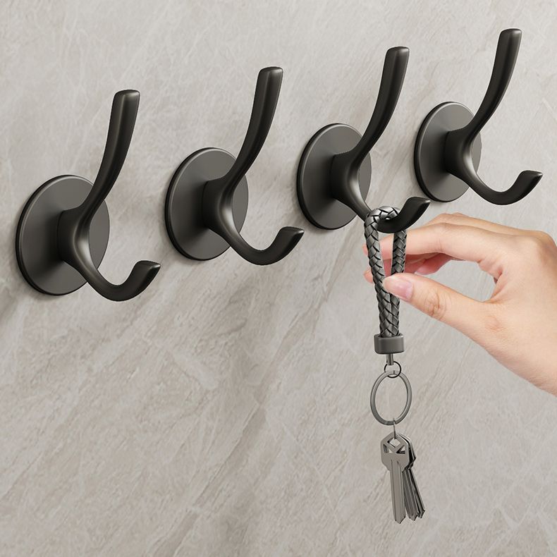 BowLift | 10-piece Bathroom Accessory Set Modern Matt Gray Bathrobe Hooks