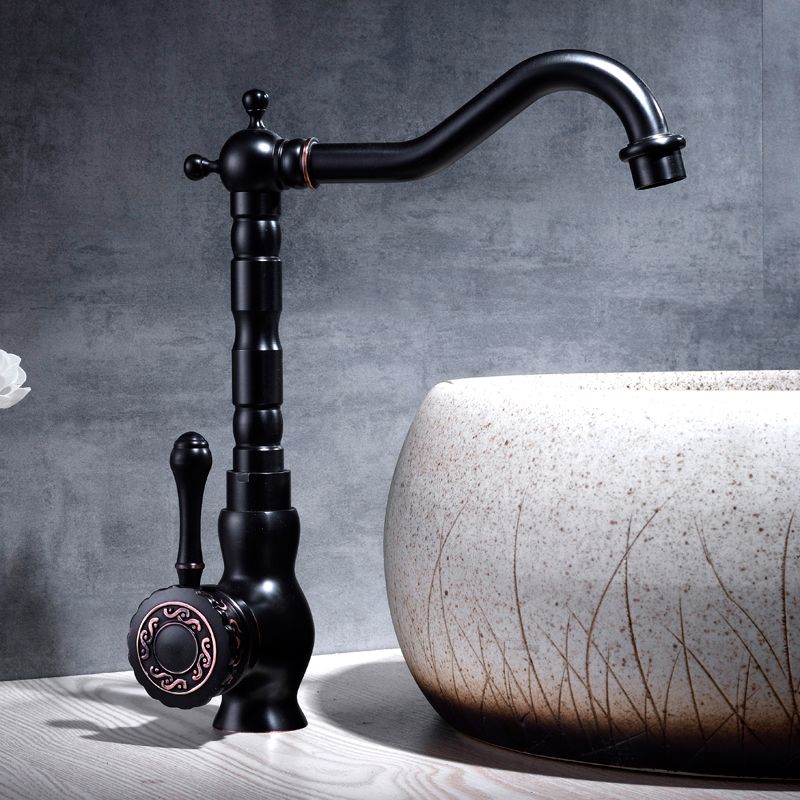 BowLift | Glam Style Sink Faucet with Swivable Spout and Lever Handle