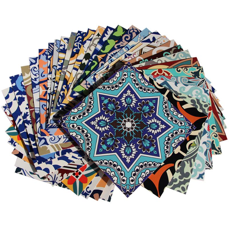 BowLift | Peel & Stick Vinyl Floor Multicolored Style Vinyl Floor with Matt Gloss