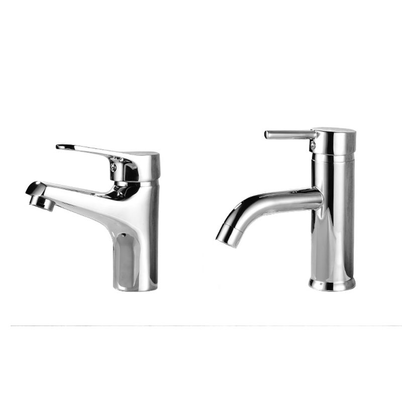 BowLift | Modern Brass Bathroom Sink Faucet Round Lever Handles Sink Faucet