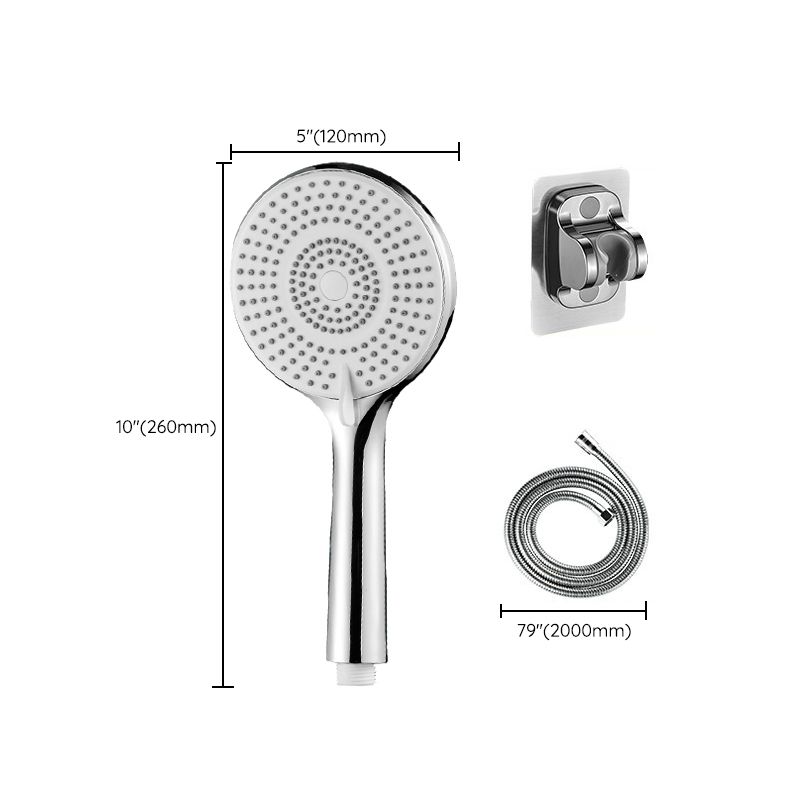 BowLift | Round Shower Head Plastic Handheld Shower with Adjustable Spray Pattern