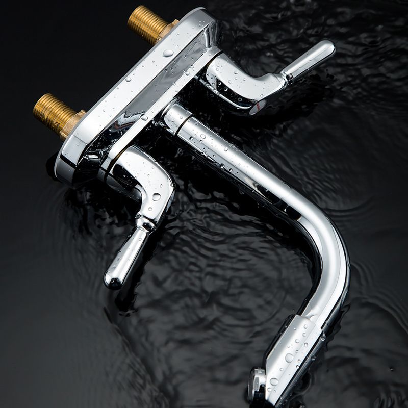 BowLift | 2-Handle Modern Vessel Sink Faucet Three-Way Bathroom Faucet