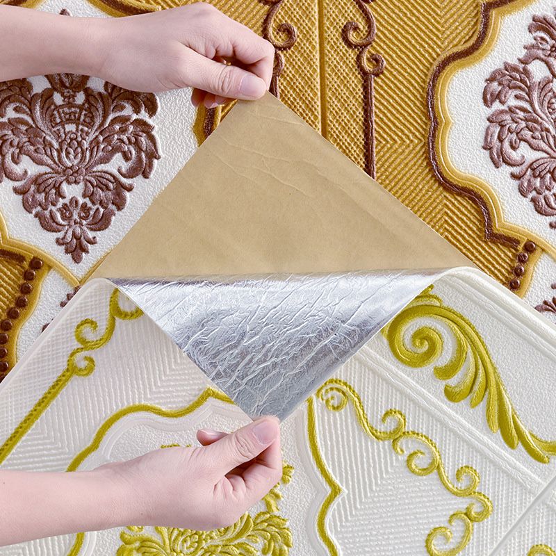 BowLift | 3D embossed wall panel Glam style waterproof wall panel for the living room