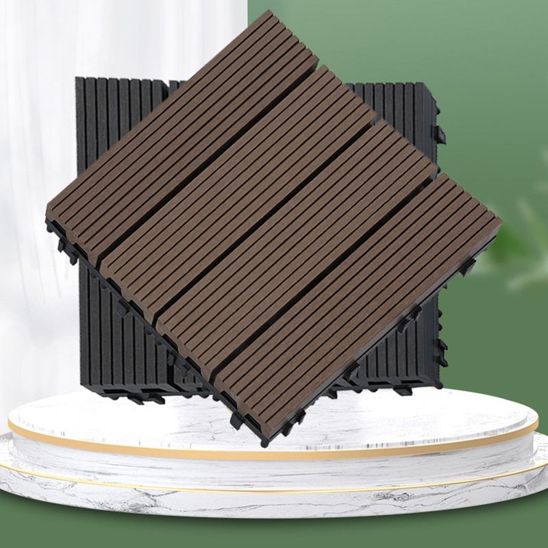 BowLift | 12" X 12" Deck/Patio floor tiles 4-Slat Square for outdoor patio tiles