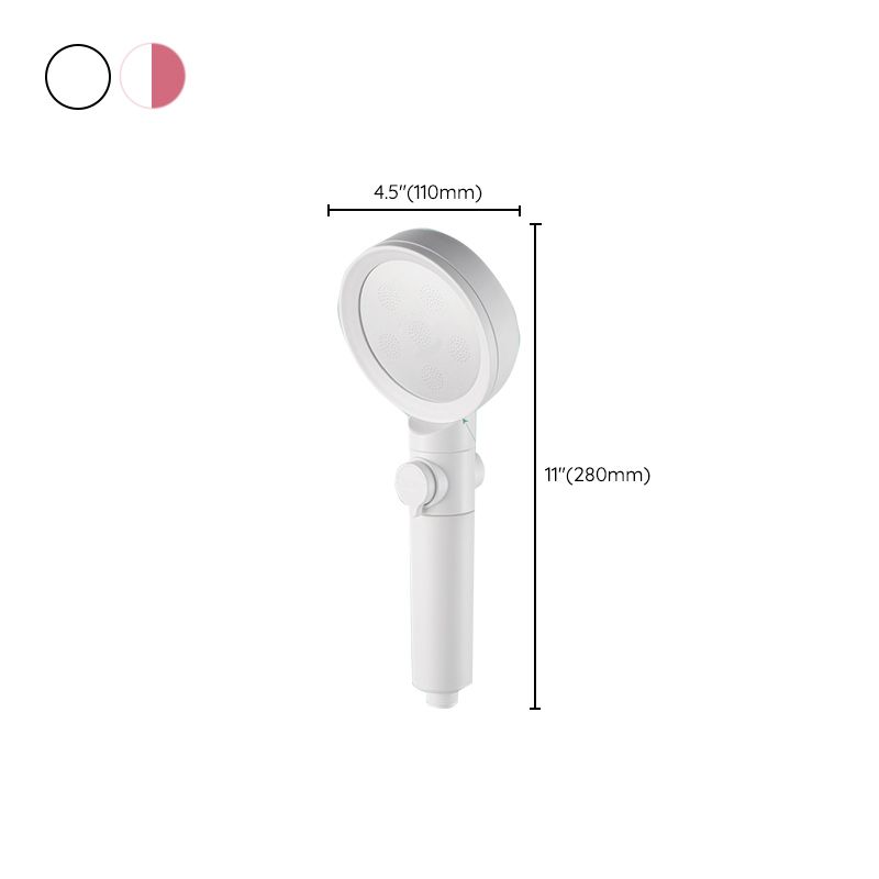 BowLift | Handheld Shower Adjustable Spray Pattern White Round Showerhead